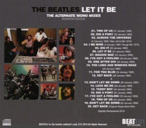 LET IT BE - THE ALTERNATE MONO MIXES / CD - Image 2