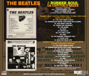 RUBBER SOUL US CAPITOL - 2 MIXES / CD - Image 2