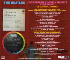 SGT. PEPPER'S - US CAPITOL 2 MIXES / CD - Image 2