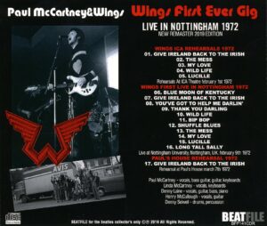 WINGS FIRST EVER GIG / CD - Image 2