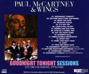 GOODNIGHT TONIGHT SESSIONS / CD - Image 2