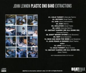 PLASTIC ONO BAND EXTRACTIONS / CD - Image 2