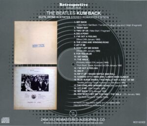 KUM BACK - GLYN JOHNS ACETATES / CD - Image 2