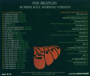 RUBBER SOUL WORKING VERSION / 2CD - Image 2