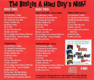 A HARD DAY'S NIGHT 2014 REMIXES / 2CD - Image 2