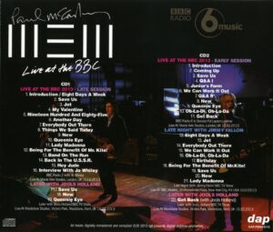 NEW - LIVE AT THE BBC / 2CD - Image 2