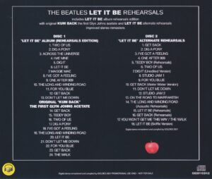 LET IT BE REHEARSALS / 2CD - Image 2