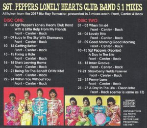 SGT. PEPPER'S 5.1 MIXES / 2CD - Image 2