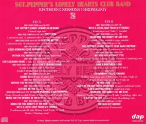 SGT. PEPPER'S RECORDING SESSIONS CHRONOLOGY / 6CD - Image 6